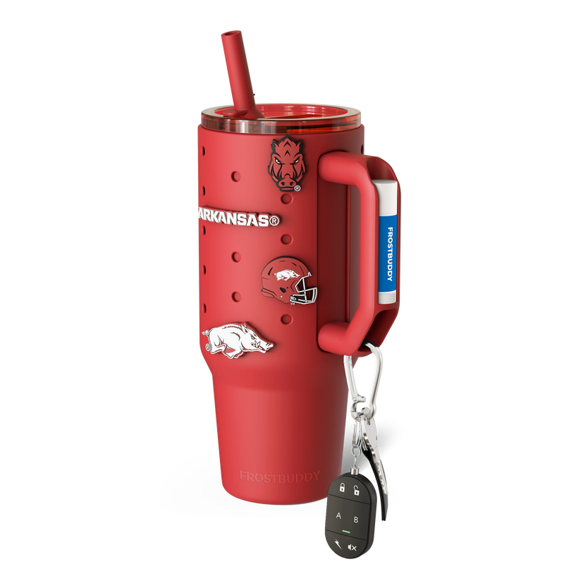 Thicc Buddy 40oz | Arkansas Razorbacks | Skin + Budz Bundle